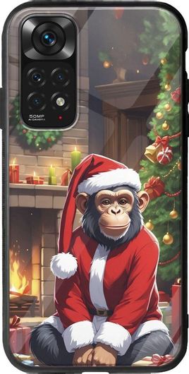 Θήκη Κινητού Back Cover για Xiaomi Redmi Note 11 / 11s - Groove TPU - Xmas Animals - Chimpanzee