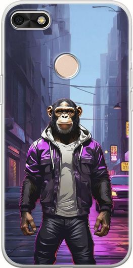 Θήκη Κινητού Back Cover για Huawei P9 Lite Mini - Flexible TPU - Street Animals - Chimpanzee