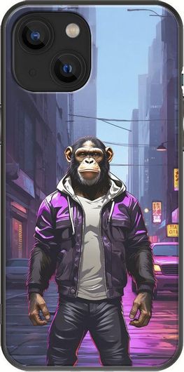 Θήκη Κινητού Back Cover για Apple iPhone 13 - Black TPU - Street Animals - Chimpanzee