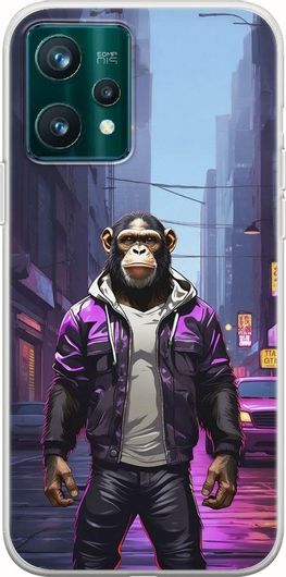 Θήκη Κινητού Back Cover για Realme 9 5G - Flexible TPU - Street Animals - Chimpanzee