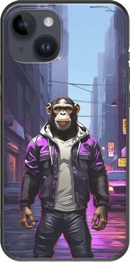 Θήκη Κινητού Back Cover για Apple iPhone 15 Plus - Black TPU - Street Animals - Chimpanzee