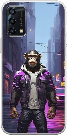 Θήκη Κινητού Back Cover για Oppo A94 5G - Flexible TPU - Street Animals - Chimpanzee