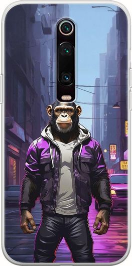 Θήκη Κινητού Back Cover για Xiaomi Mi 9T / 9T Pro - Flexible TPU - Street Animals - Chimpanzee