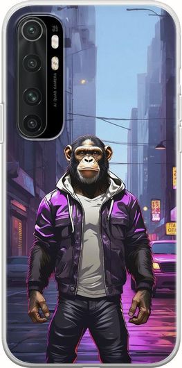 Θήκη Κινητού Back Cover για Xiaomi Mi Note 10 Lite - Flexible TPU - Street Animals - Chimpanzee