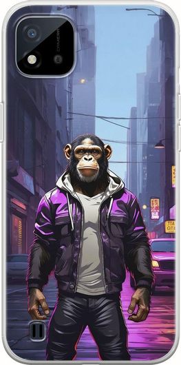 Θήκη Κινητού Back Cover για Realme C11 2021 - Flexible TPU - Street Animals - Chimpanzee