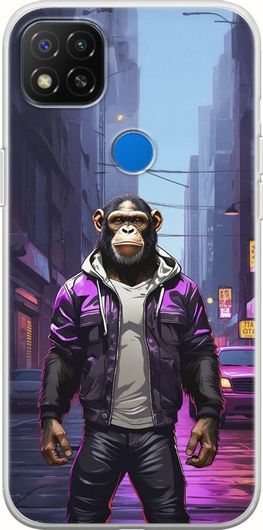 Θήκη Κινητού Back Cover για Xiaomi Redmi 9C - Flexible TPU - Street Animals - Chimpanzee