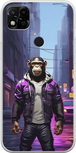 Θήκη Κινητού Back Cover για Xiaomi Redmi 10A - Flexible TPU - Street Animals - Chimpanzee