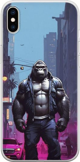 Θήκη Κινητού Back Cover για Apple iPhone XS Max - Flexible TPU - Street Animals - Gorilla