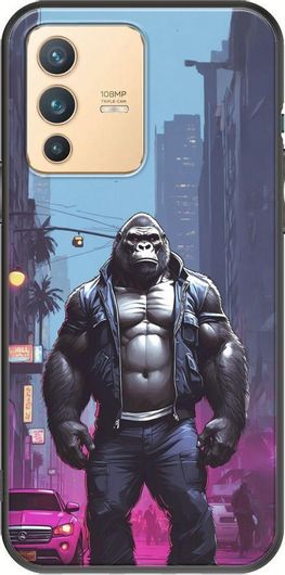 Θήκη Κινητού Back Cover για Vivo V23 5G - Black TPU - Street Animals - Gorilla