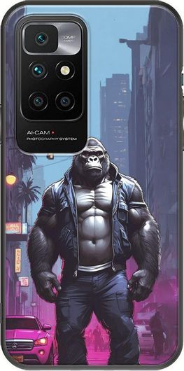 Θήκη Κινητού Back Cover για Xiaomi Redmi 10 - Black TPU - Street Animals - Gorilla