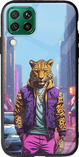 Θήκη Κινητού Back Cover για Huawei P40 Lite - Groove TPU - Street Animals - Leopard