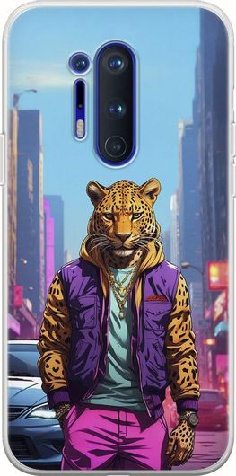 Θήκη Κινητού Back Cover για OnePlus 8 Pro - Flexible TPU - Street Animals - Leopard