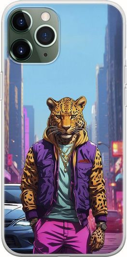 Θήκη Κινητού Back Cover για Apple iPhone 11 Pro - Flexible TPU - Street Animals - Leopard