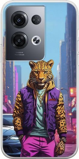 Θήκη Κινητού Back Cover για Oppo Reno8 Pro - Flexible TPU - Street Animals - Leopard