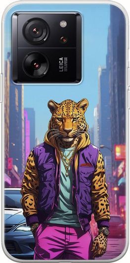 Θήκη Κινητού Back Cover για Xiaomi 13T - Flexible TPU - Street Animals - Leopard