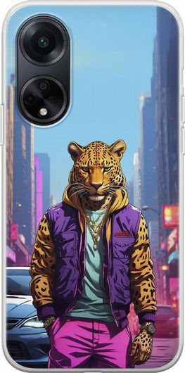 Θήκη Κινητού Back Cover για Oppo A98 - Flexible TPU - Street Animals - Leopard