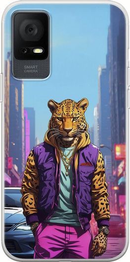 Θήκη Κινητού Back Cover για TCL 406 - Flexible TPU - Street Animals - Leopard