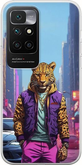 Θήκη Κινητού Back Cover για Xiaomi Redmi 10 2022 - Flexible TPU - Street Animals - Leopard