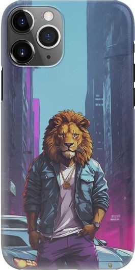 Θήκη Κινητού Back Cover για Apple iPhone 11 Pro Max - Hard Plastic - Street Animals - Lion