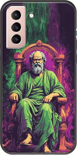 Θήκη Κινητού Back Cover για Samsung Galaxy S22 - Black TPU - Philosophers - Socrates