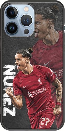 Θήκη Κινητού Back Cover για Apple iPhone 13 Pro - Black TPU - Football Stars - Darwin Nunez