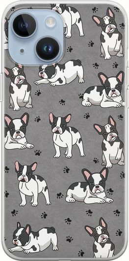 Θήκη Κινητού Back Cover για Apple iPhone 15 - Flexible TPU - French Bulldog