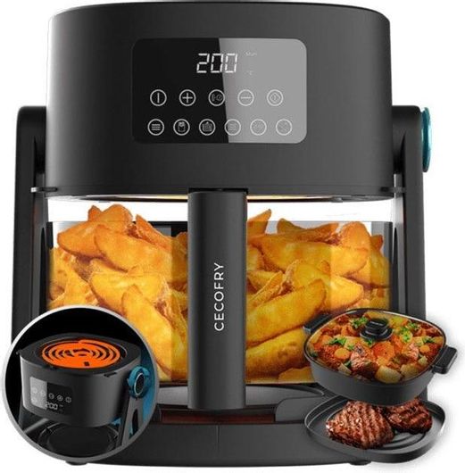 Cecotec Cecofry Flip&Grill 4500 Air Fryer 4.5lt Μαύρο