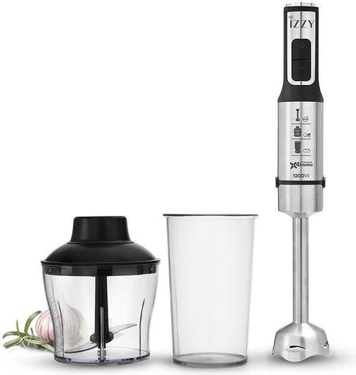 Ραβδομπλέντερ Izzy με Inox Ράβδο 1200W Ασημί
