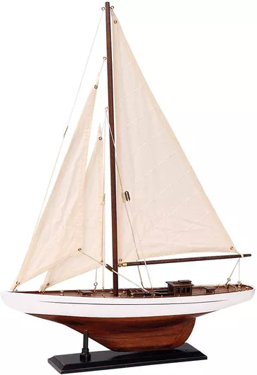 Χριστουγεννιάτικο Διακοσμητικό Καράβι Ιστιοπλοϊκό Ξύλινο 42x56cm