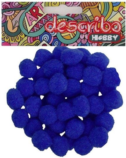 Pom-Poms 9τα Σετ 50τμχ 70 Μπλε