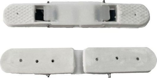 Στοπ Πόρτας Σφήνα 2.5x15cm Λευκό