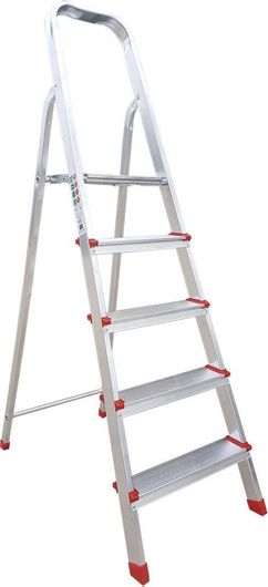 Σκάλα Απλή Profal Αλουμινίου Τύπου Λάμδα 4+1 Σκαλοπάτια 157cm