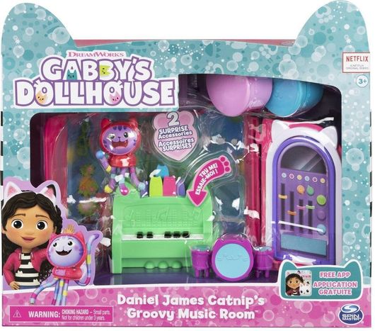 Παιχνίδι Μινιατούρα Spin Master Gabby's Dollhouse Daniel James Catnip' Groovy Music Room Πολύχρωμο 