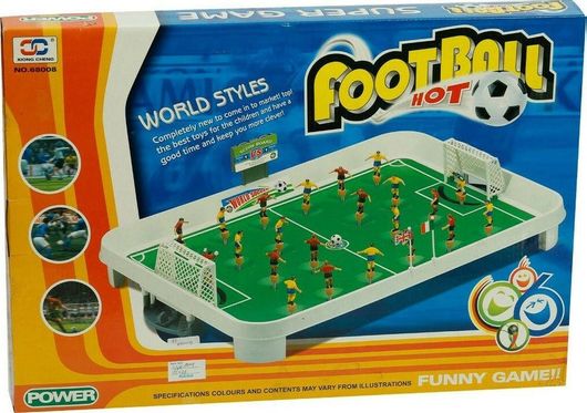 Ποδοσφαιράκι Zanna Toys Επιτραπέζιο με Ελατήρια Πλαστικό 54x37x6cm για 3+ Ετών