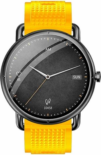 Smartwatch DAS.4 SG65 1.32'' Balck Case & Silicone Strap Yellow