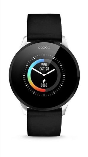 Smartwatch Oozoo Q00113 Stainless Steel 43mm Μαύρο