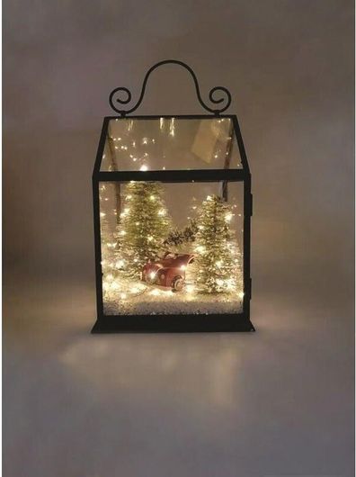 Χριστουγεννιάτικη Παράσταση Σπιτάκι Μπαταρίας 27x20x20cm