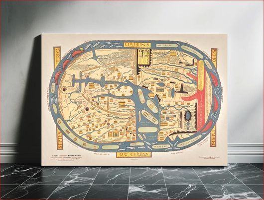 Πίνακας S. Beati Liebanensis mappam mundi ad exemplar ecclesiae Snacto Severi, quod nunc Parisiis... 200x130