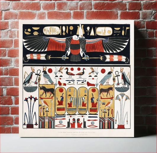 Πίνακας Upper part represents the Eagle illustration from the kings tombs in Thebes by Giovanni... 110x110