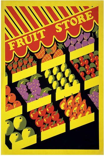 Πίνακας Fruit store (1936) vintage poster by Federal Art Project 50x80