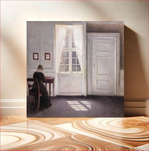Πίνακας Interior in Strandgade, Sunlight on the Floor (1901), vintage painting by Vilhelm... 120x120