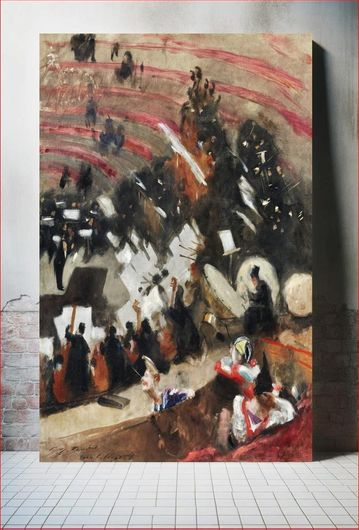 Πίνακας Rehearsal of the Pasdeloup Orchestra at the Cirque d’Hiver (ca. 1879) by John Singer... 20x30