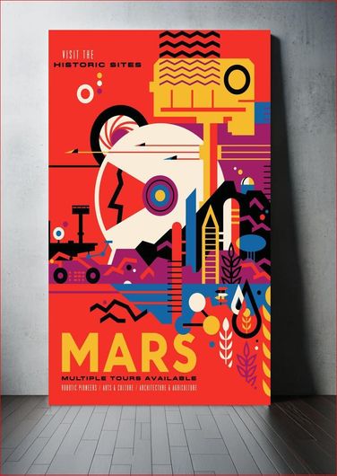 Πίνακας JPL Visions of the Future, Mars (2018) illustrated by Jet Propulsion Laboratory (JPL) /... 50x80