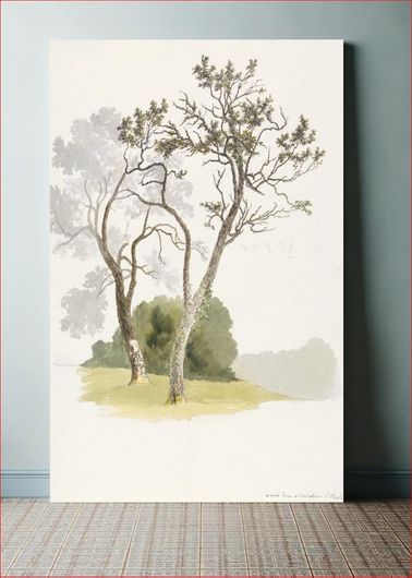 Πίνακας Orchard Trees at Under River near Knole (1826), vintage nature illustration by Robert... 50x80