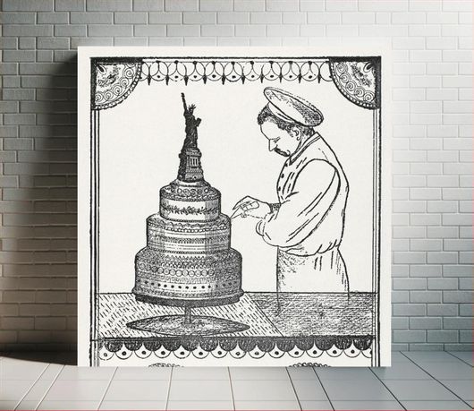 Πίνακας Ornamental Confectionery and Practical Assistant to the Art of Baking (1893) by Herman... 40x40