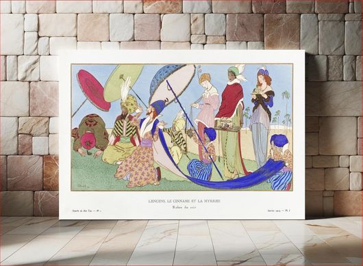 Πίνακας L'Encens, Le Cinname et la Myrrhe (1914) by Ludwik Strimpl, published in Gazette de Bon... 80x50