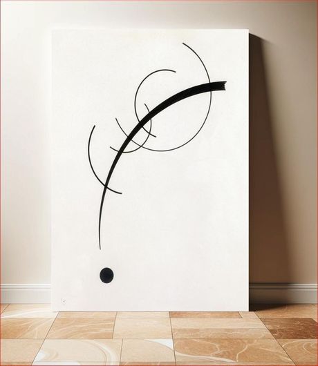 Πίνακας Free Curve to the Point: Accompanying Sound of Geometric Curves (1925) by Wassily... 40x65