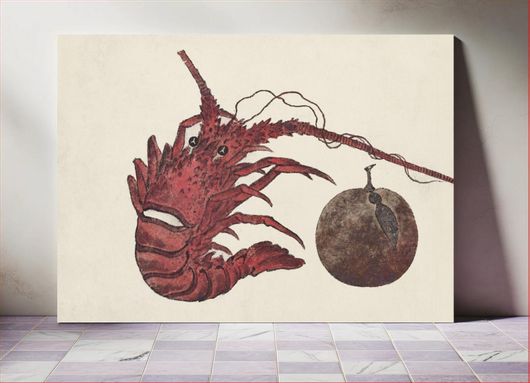 Πίνακας Japanese lobster (1615–1868) from Album of Sketches by Katsushika Hokusai and His... 180x120