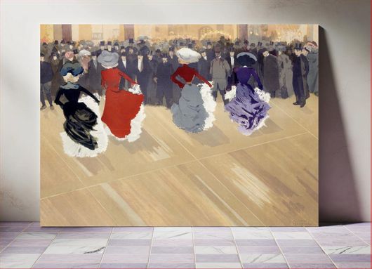 Πίνακας The quadrille at the Moulin-Rouge (1902) by Louis Abel-Truchet. The City of Paris'... 100x70