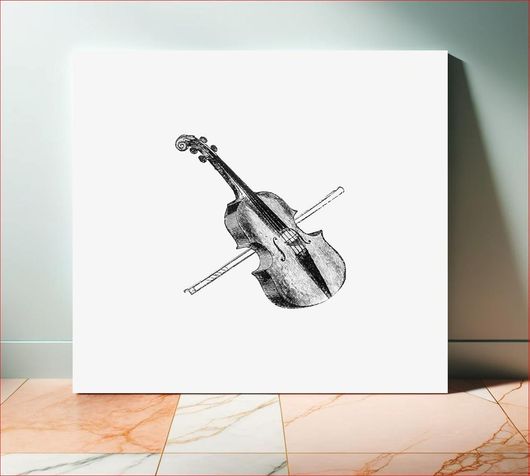 Πίνακας Violin from Gerard Mastyn, the son of a genius (1877) published by Edwin Harcourt Burrage 90x90